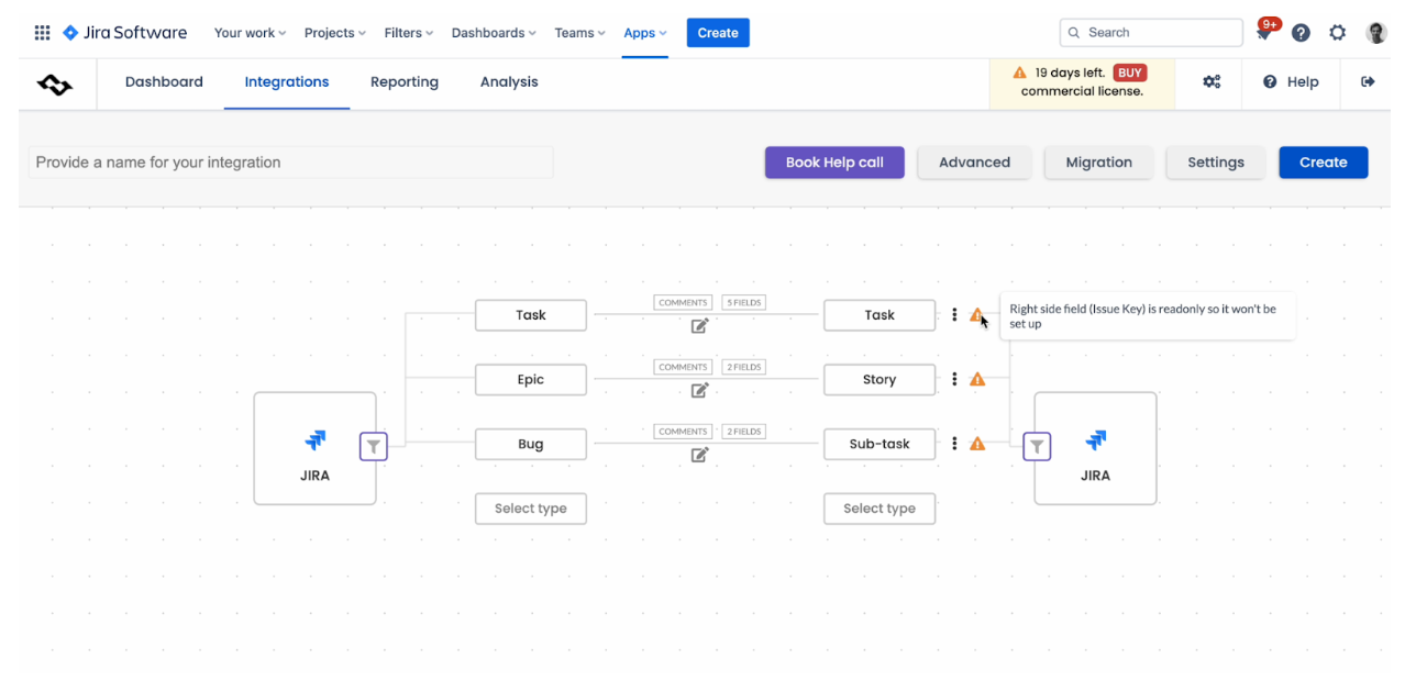 Getint vs. Exalate: Getint UI